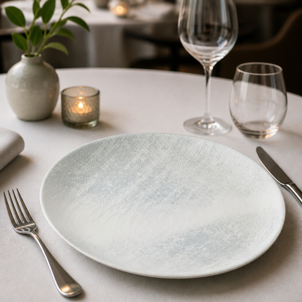 Commercial Coupe Plates 290mm Jute Grey 12 Pack