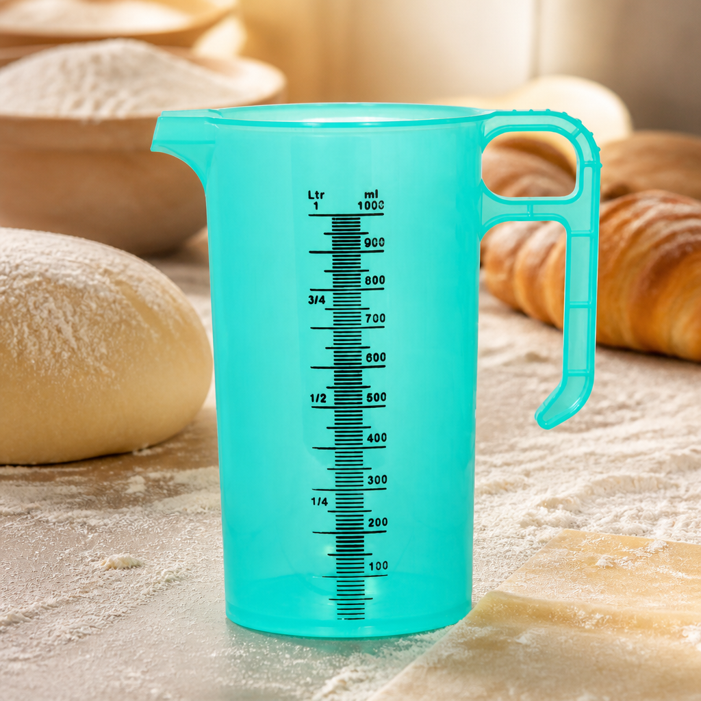1 Litre Commercial Measuring Jug with Ergonomic Handle