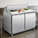 Commercial Double Door Prep Counter Fridge 405L Capacity