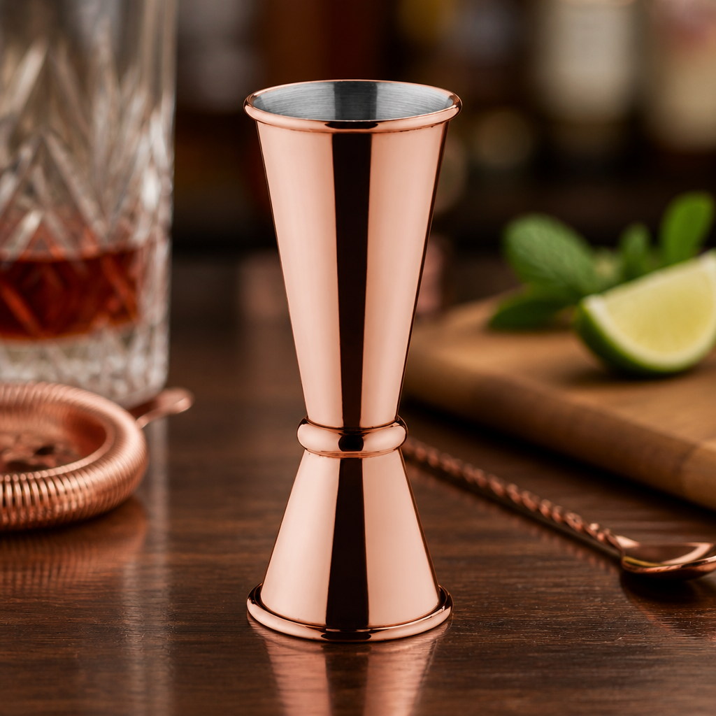Commercial Copper Jigger 25ml/50ml Double Ended Measure