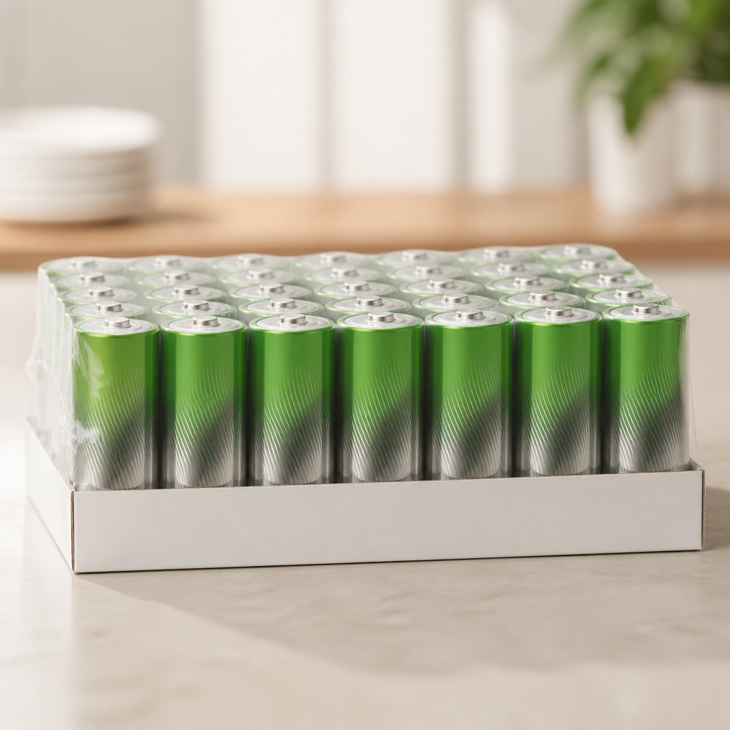 Commercial AA Batteries Pack of 24 for Low to Medium Drain Devices