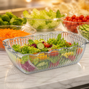 Medium 2L Commercial Salad Crock - Clear SAN Plastic