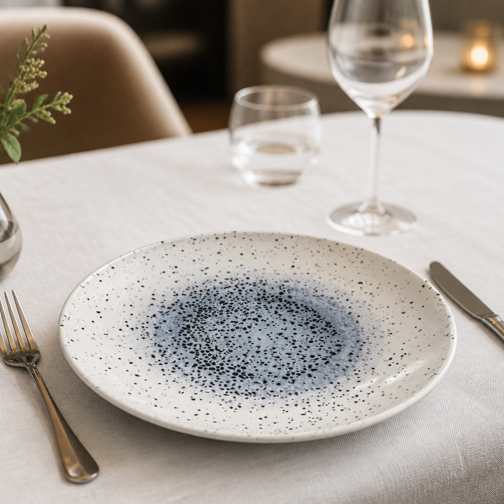 Commercial Organic Round Bowls 1.1Ltr 253mm Blue 12 Pack