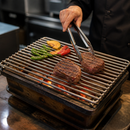 Medium Wide Konro Grill Searing Grate for Commercial Cooking