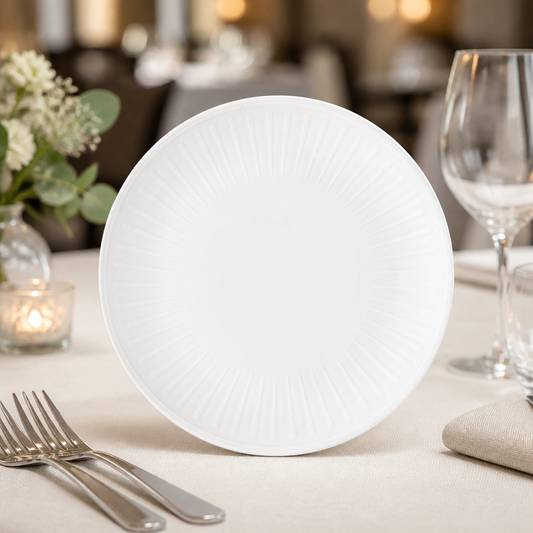 Commercial Coupe Plates 260mm Super-Vitrified Ceramic
