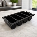 Commercial Cutlery Tray Black 330x533mm for Efficient Storage