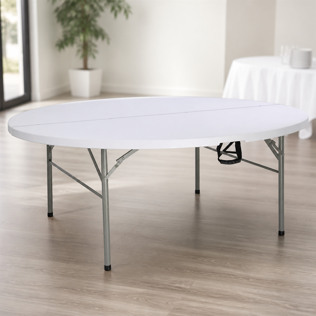 6ft Round Folding Table for Outdoor Catering Events