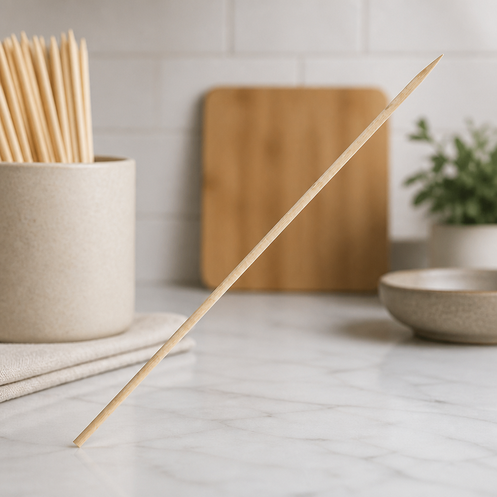 Compostable Wooden Skewers 180mm 200 Pack Catering Supplies