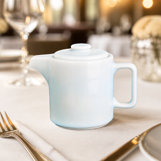 Commercial Porcelain Teapots 450ml with Infuser - 2 Pack
