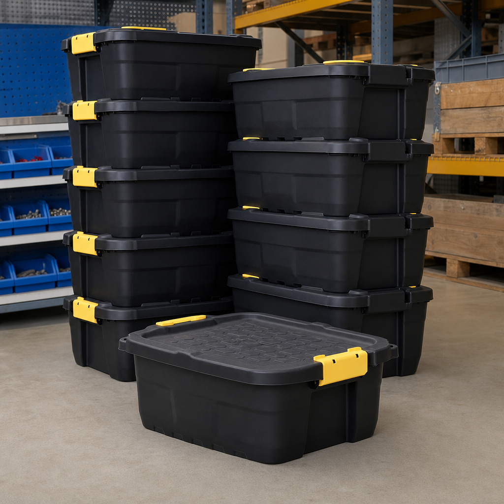 25L Heavy Duty Plastic Storage Box With Lid
