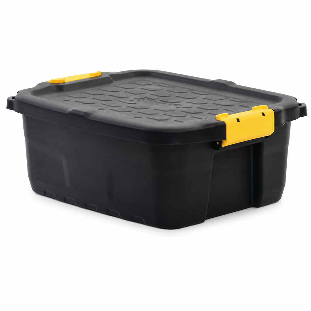 25L Heavy Duty Plastic Storage Box With Lid