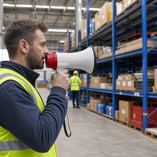 25W Battery Operated Megaphone With Siren