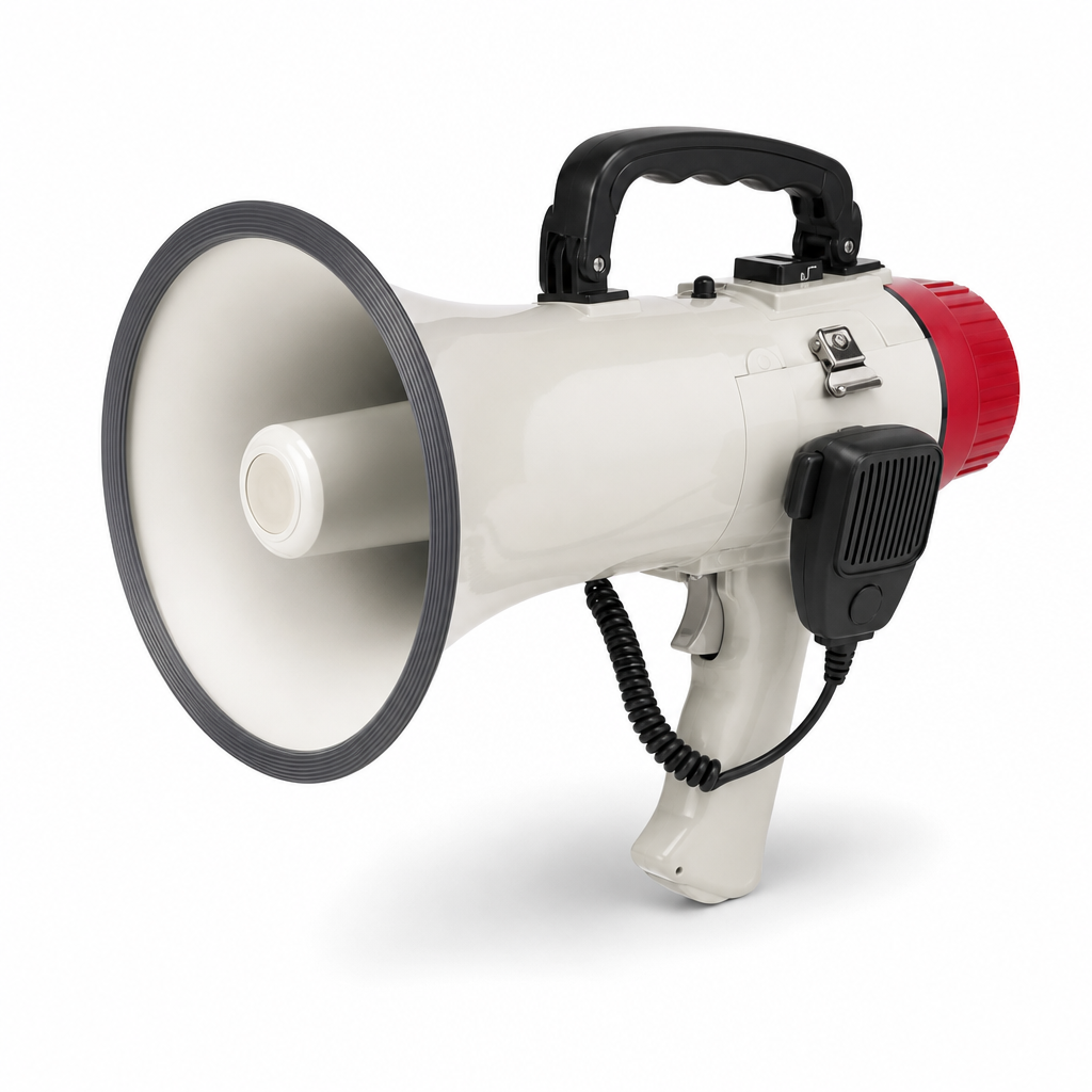 25W Battery Operated Megaphone With Siren