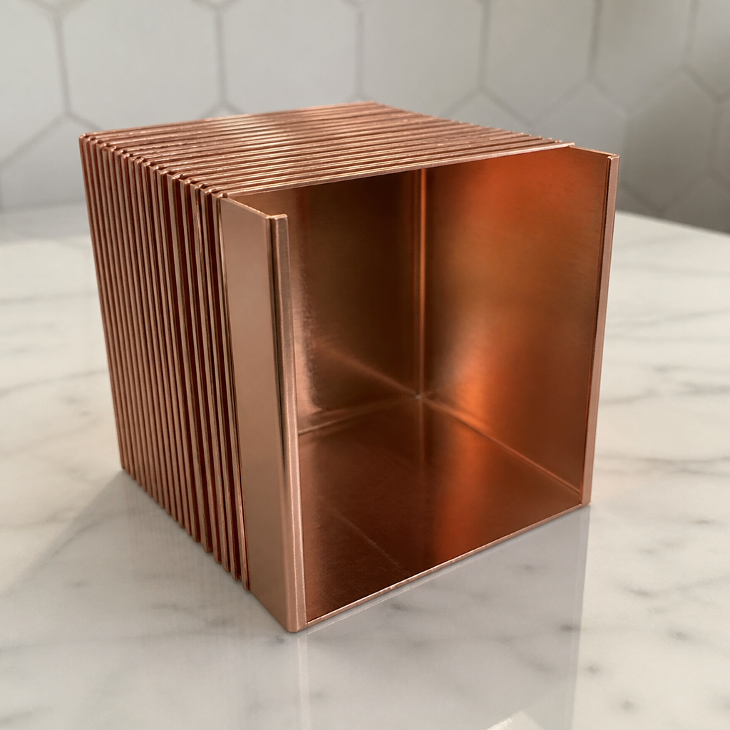 Commercial Copper Plated Napkin Holder for Restaurants 101mm