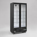 Commercial Upright Back Bar Cooler 490Ltr with Hinged Doors