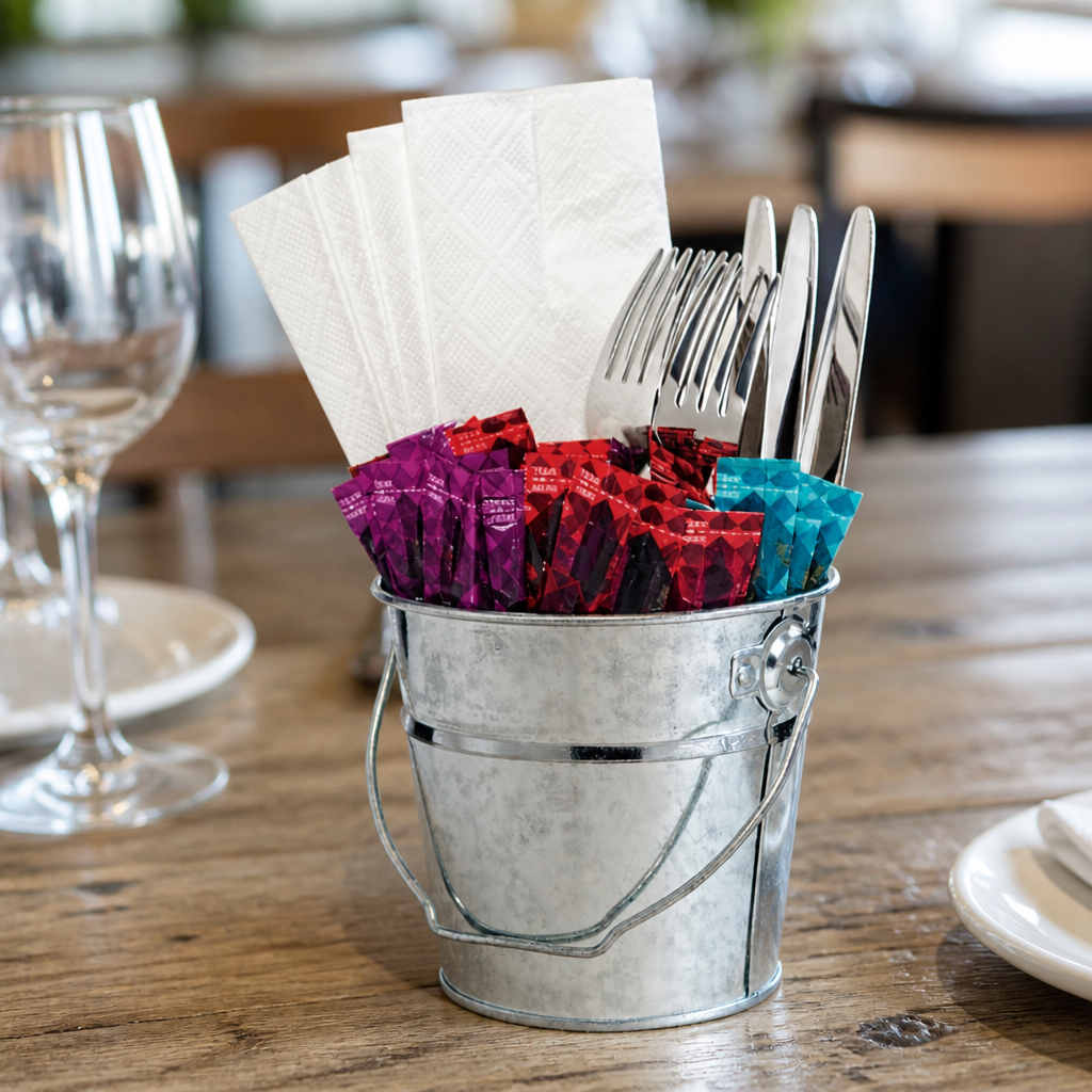 Mini Chip Bucket 235ml Galvanised Steel Commercial Chip Basket