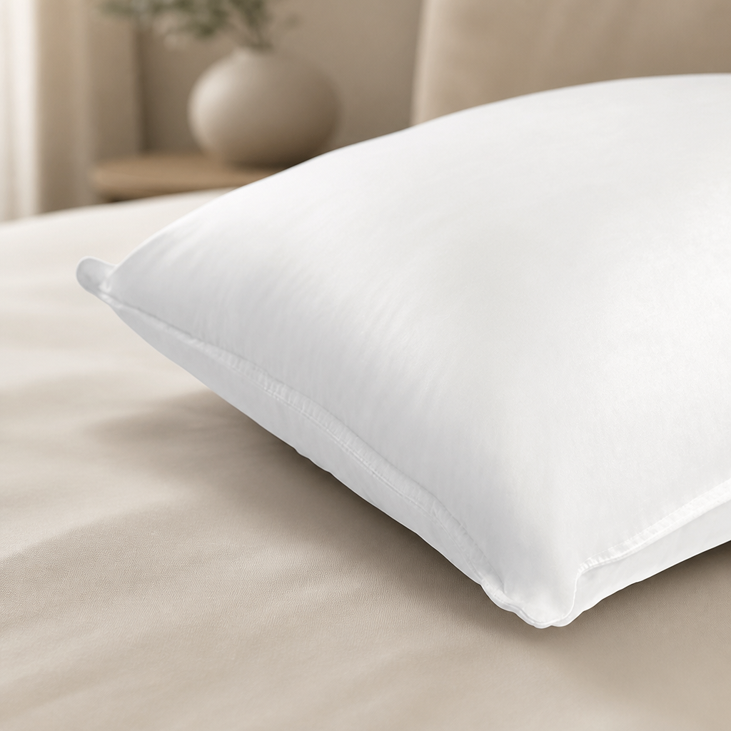 Commercial Soft Duck Feather Pillow 480x740mm Anti-Allergen
