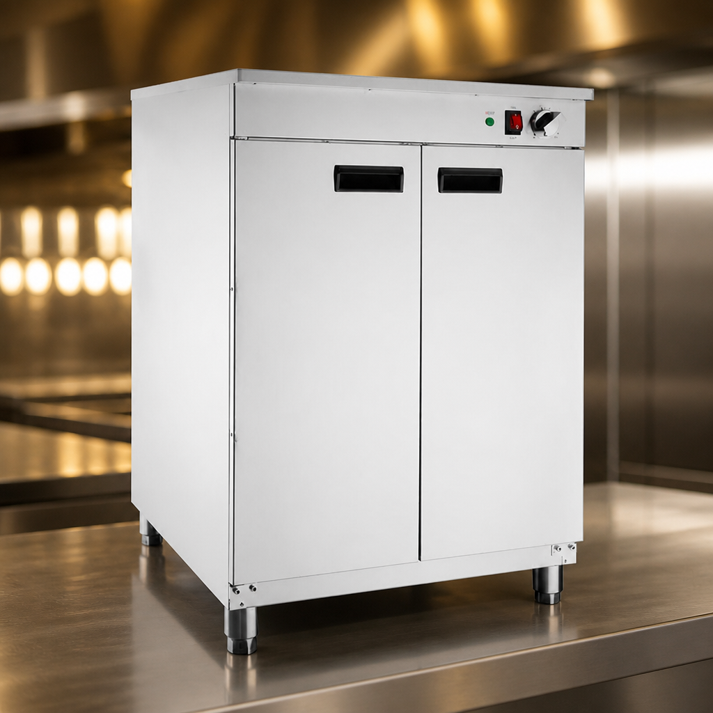 Commercial Double Door Plate Warmer with 100 plate capacity