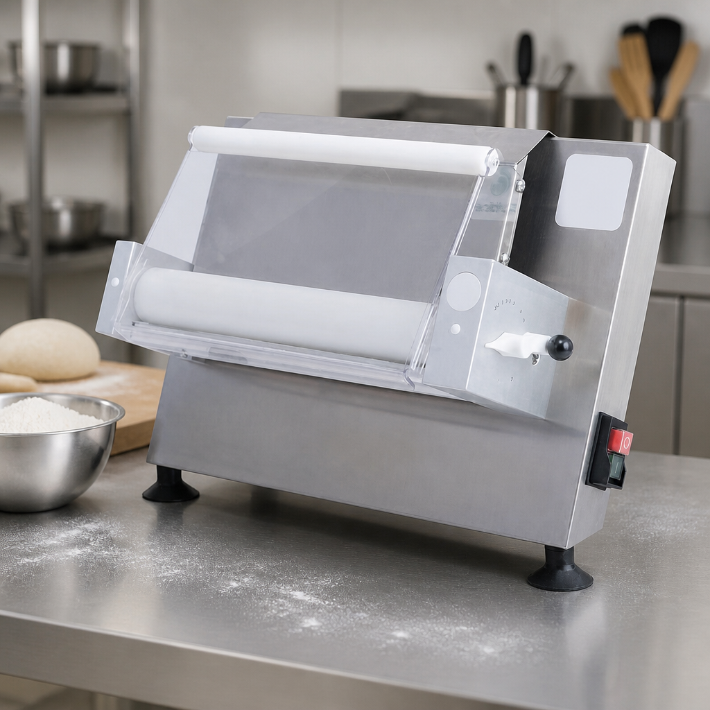 12" Commercial Dough Roller with Emergency Stop Button