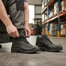 Premium Heavy Duty Leather Chukka Boot with Steel Toecap, Antistatic, and Water Resistant Features for Comfort and Protection