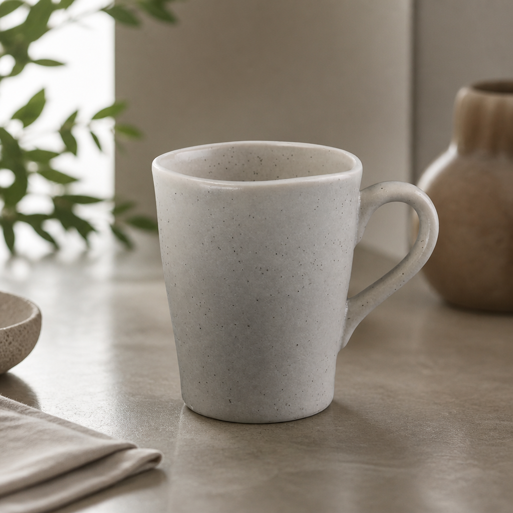 Commercial Chia Mugs 340ml Sand Colour 6 Pack Porcelain
