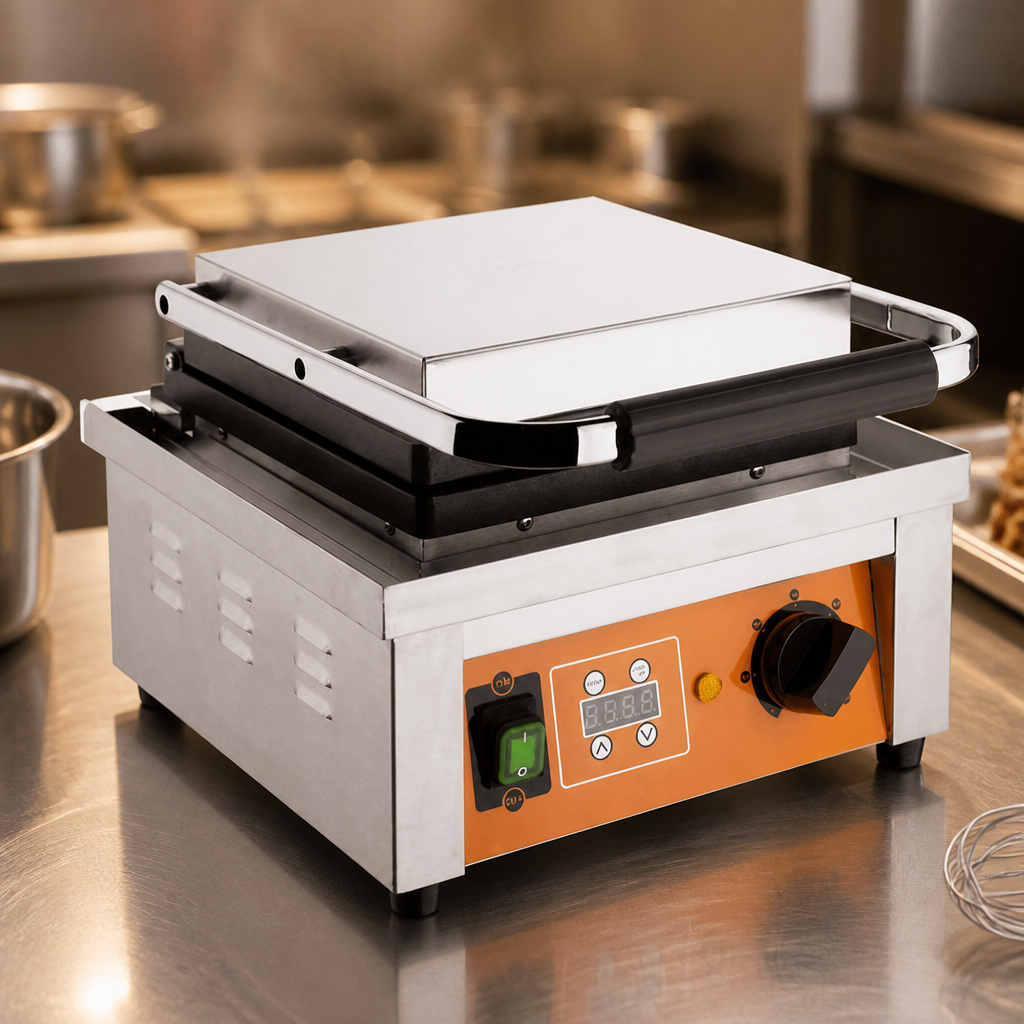 Commercial Electric Waffle Maker 160 x 100mm cooking area