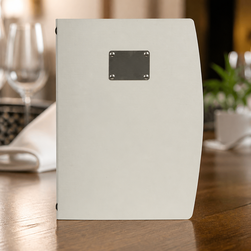 Silver Menu Cover for Commercial Restaurants and Bistros