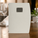 A4 Silver Menu Cover for Commercial Restaurants and Bistros