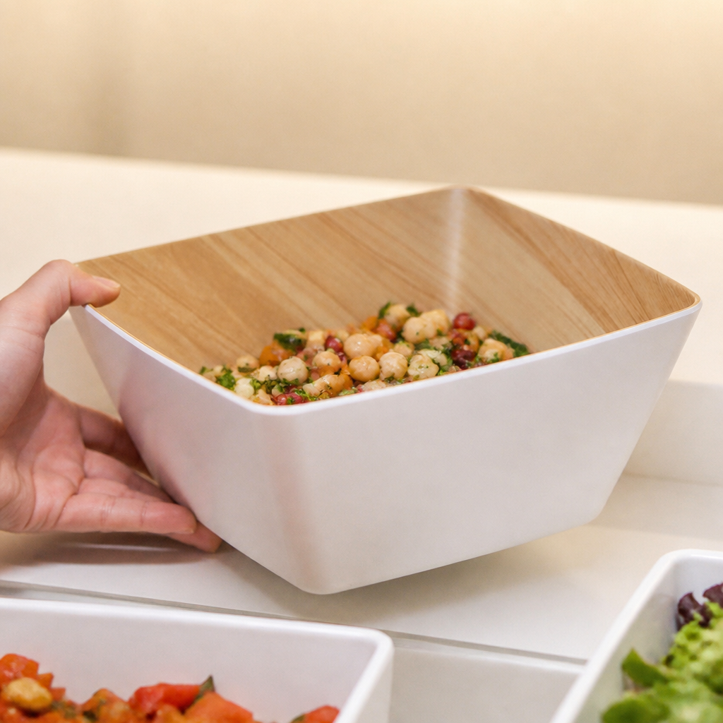 250mm Commercial Deep Bowl in Melamine for Catering Use