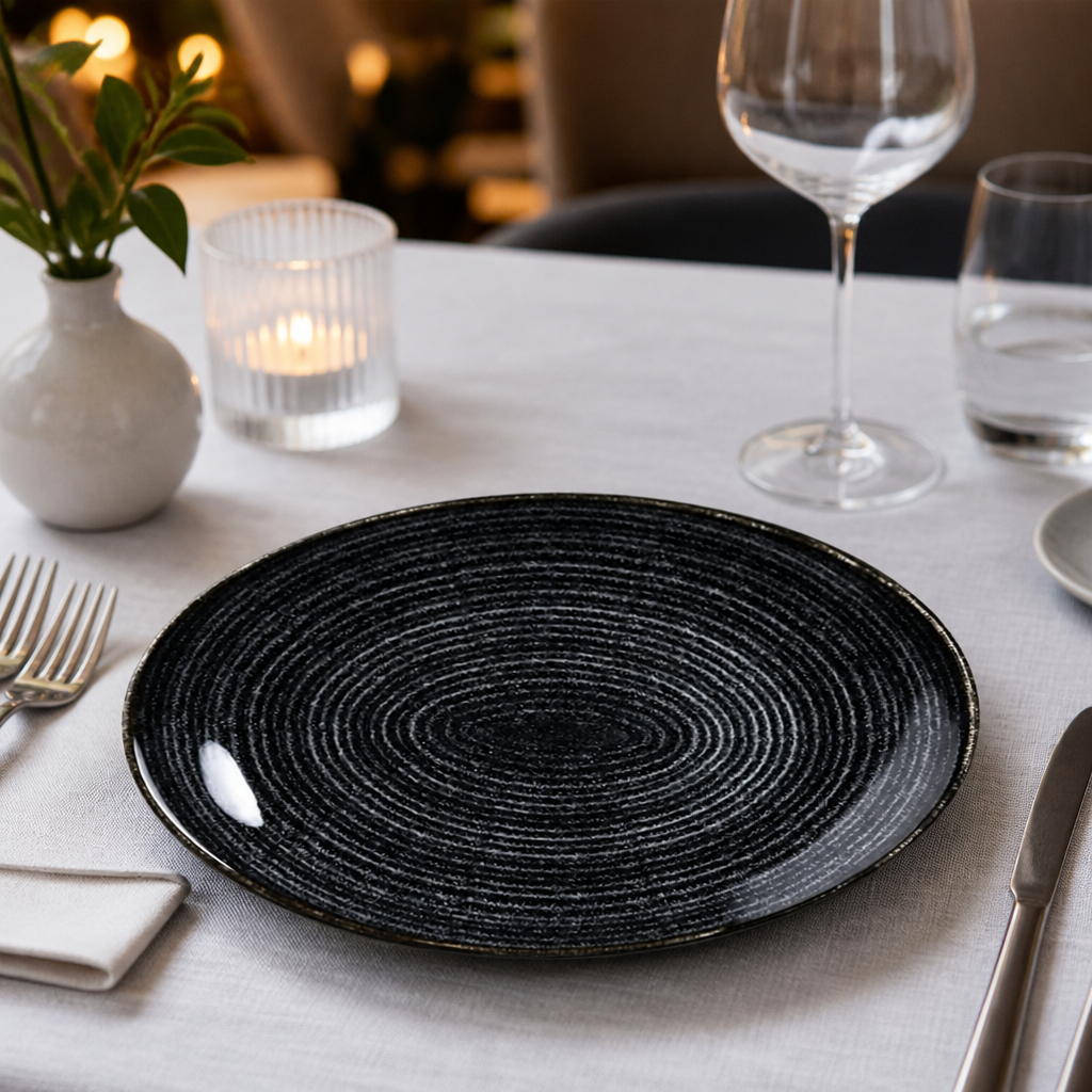 Commercial Oval Coupe Plates 299 x 270mm for catering, pack of 12