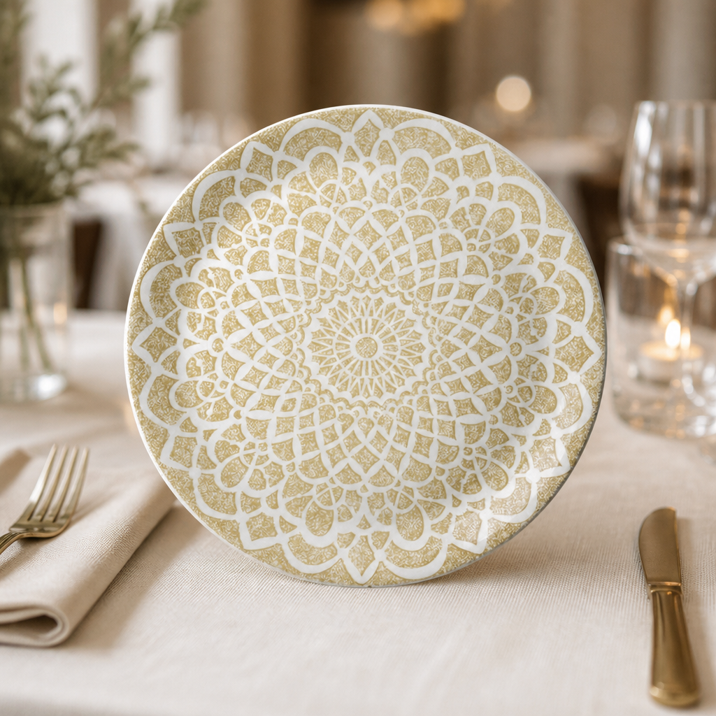 Commercial Coupe Plates 300mm Nomad Sand 12 Pack Porcelain