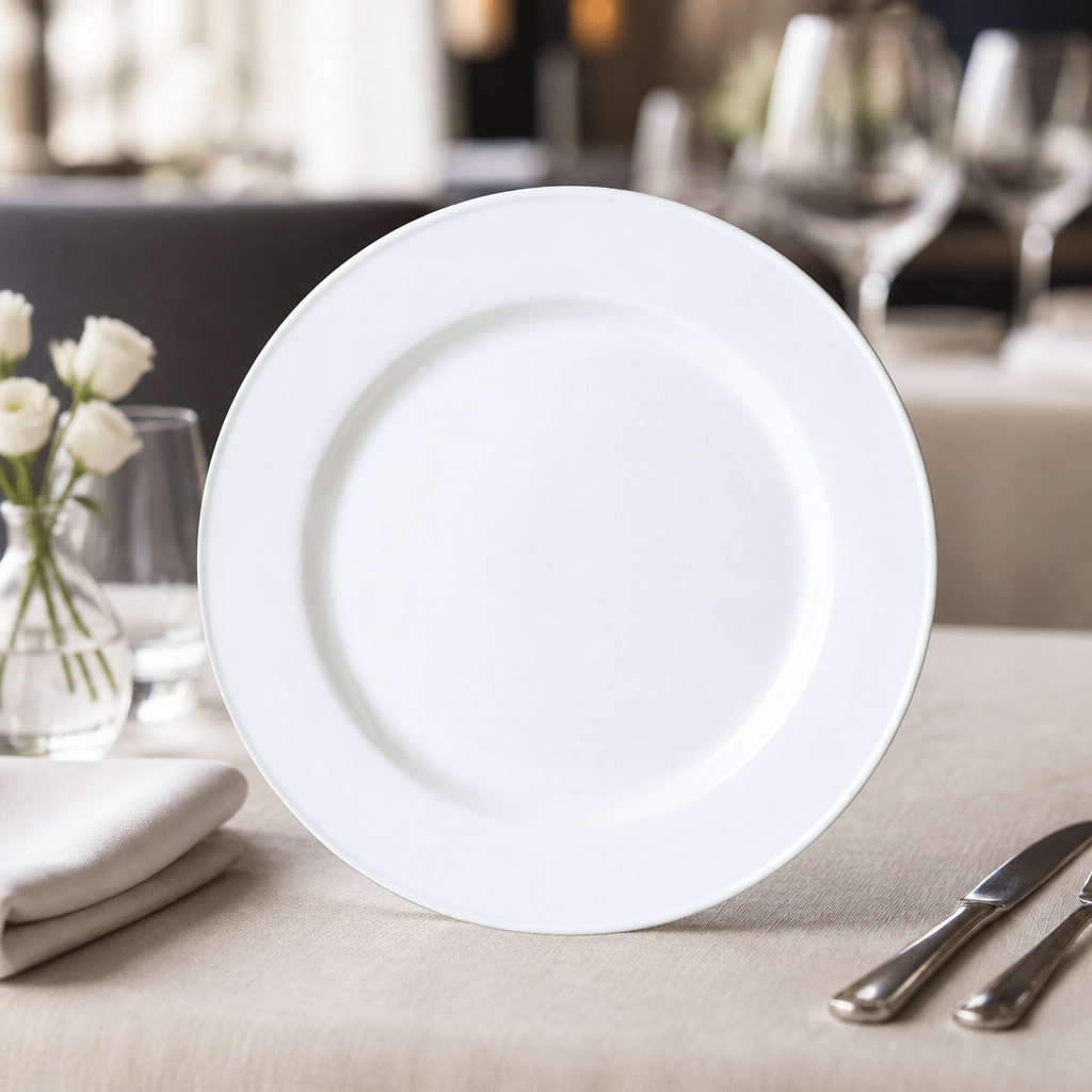 Commercial Charger Plates 330mm Porcelain 6 Pack