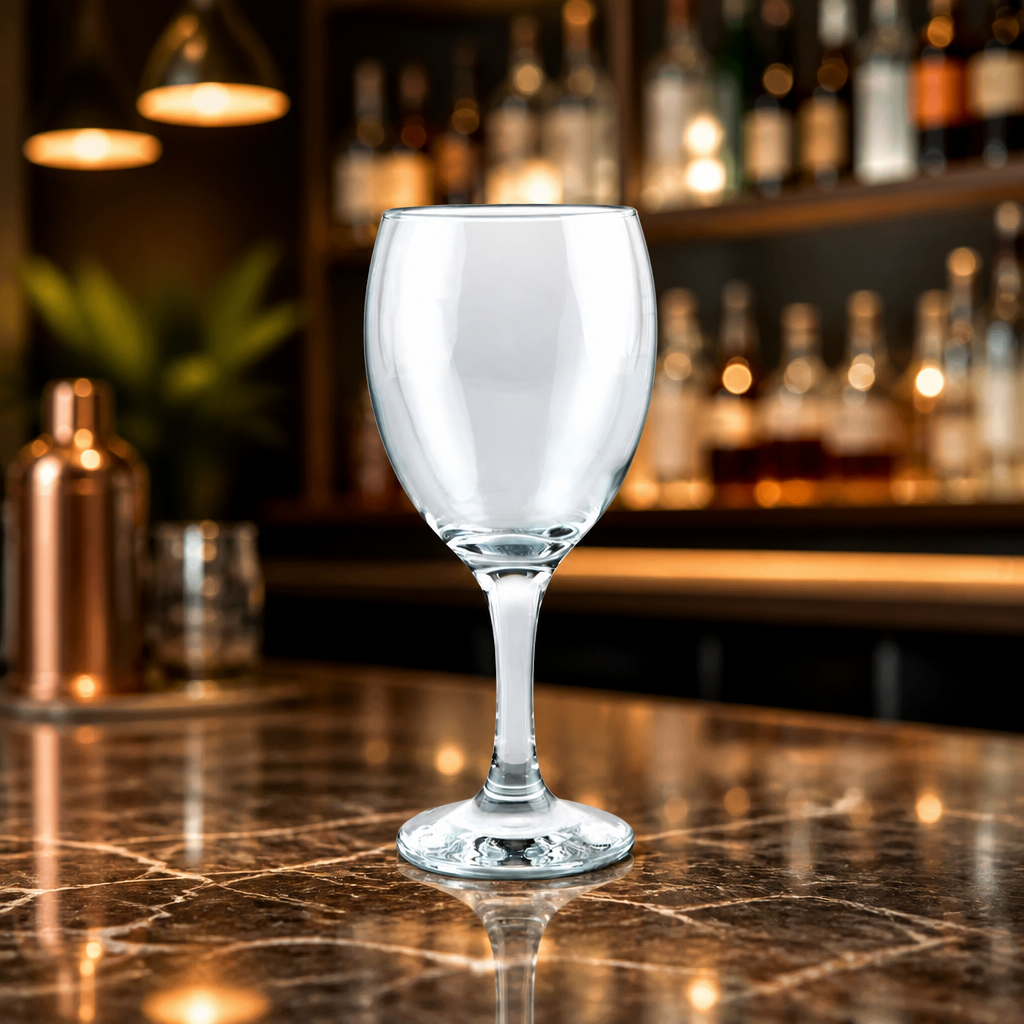 Commercial Wine Glasses 340ml Triple Lined Set of 6