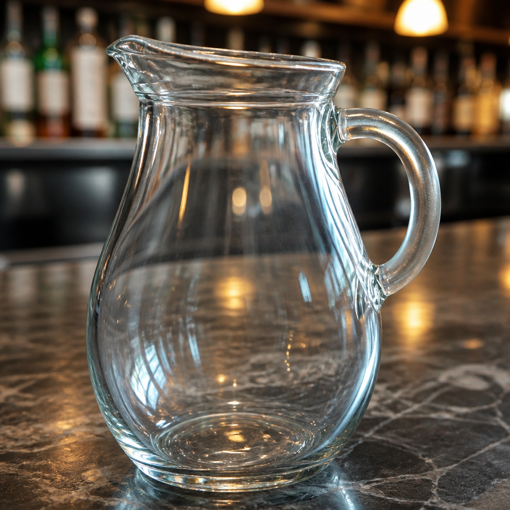 500ml Commercial Glass Jugs - 6 Pack for catering use
