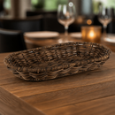 Commercial Oval Serving Basket 280x160mm Polypropylene Brown