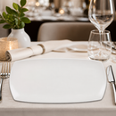 Commercial Rectangular Porcelain Plates 355x190mm 6 Pack