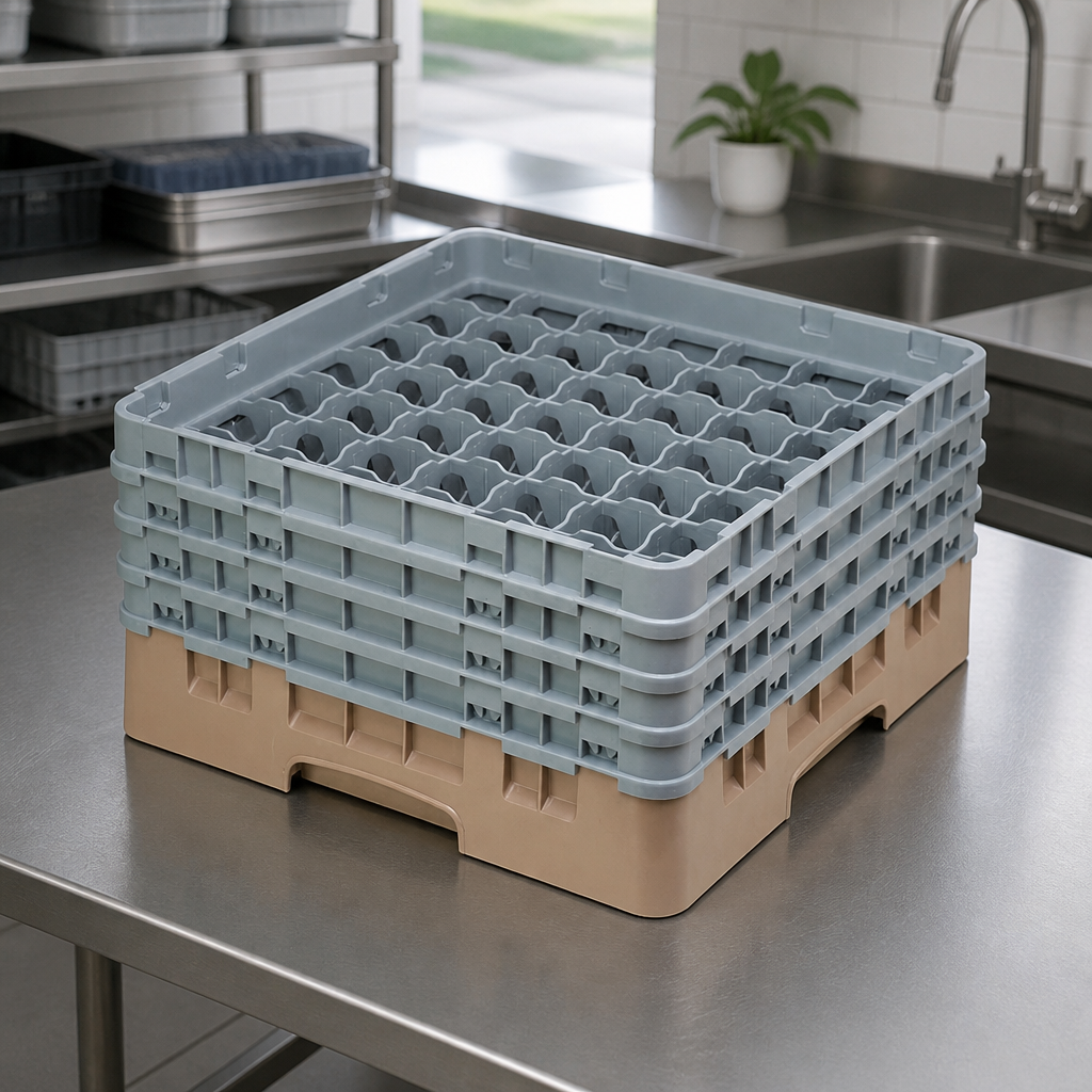 Commercial Warewasher Basket 49 Compartments Max Height 215mm