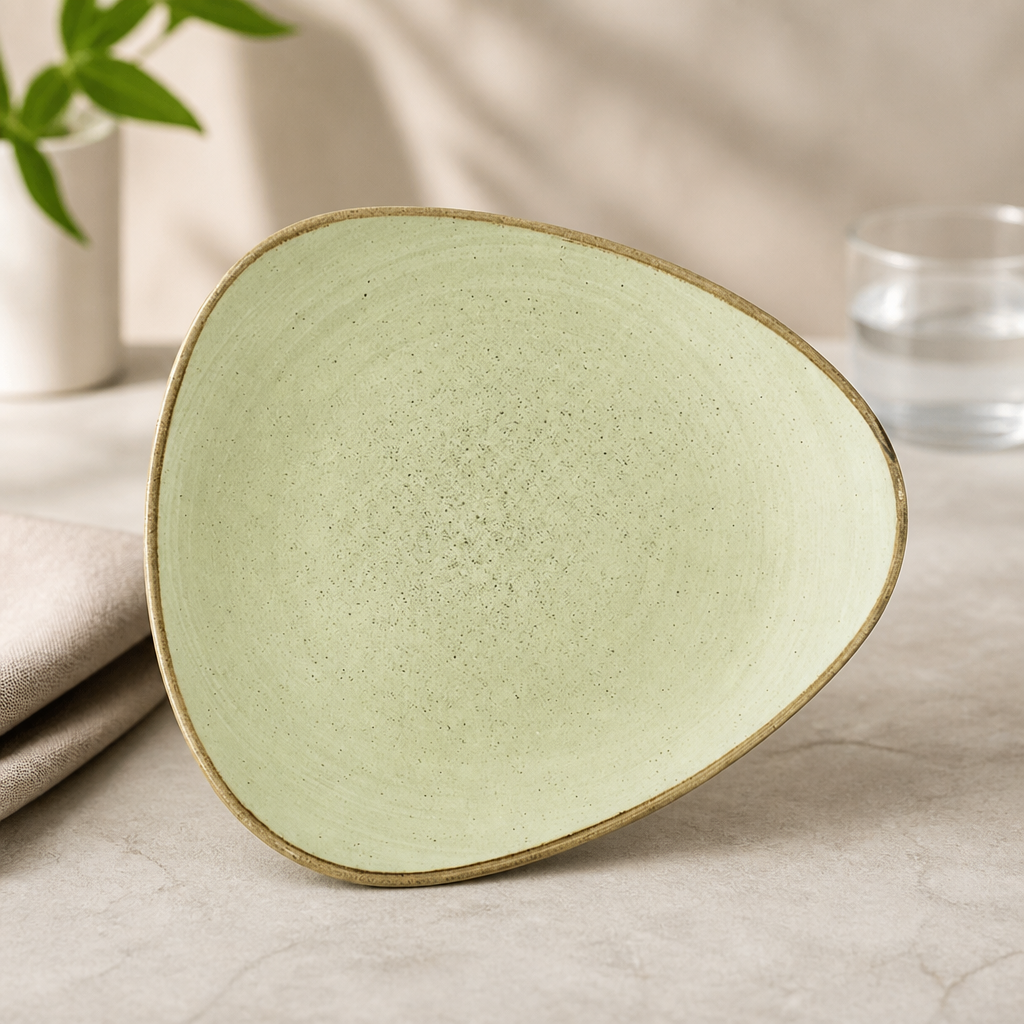 Commercial Raw Green Plates 229mm 12 Pack