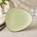 Commercial Stonecast Raw Green Lotus Plates 229mm 12 Pack