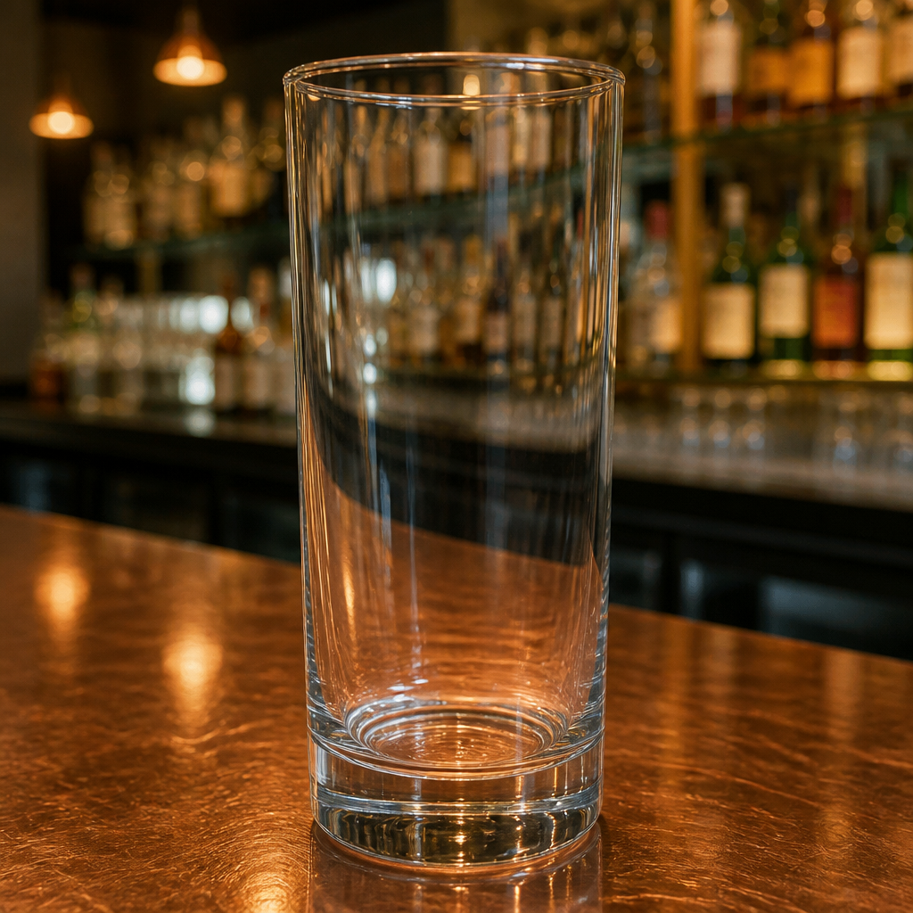 Pack of 48 clear 340ml hi ball glasses for commercial use