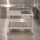 Commercial Stainless Steel Sink Left Hand Drainer 1000x600mm