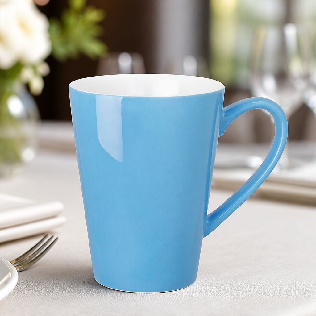 Commercial Latte Cups 340ml Bright Blue 12 Pack