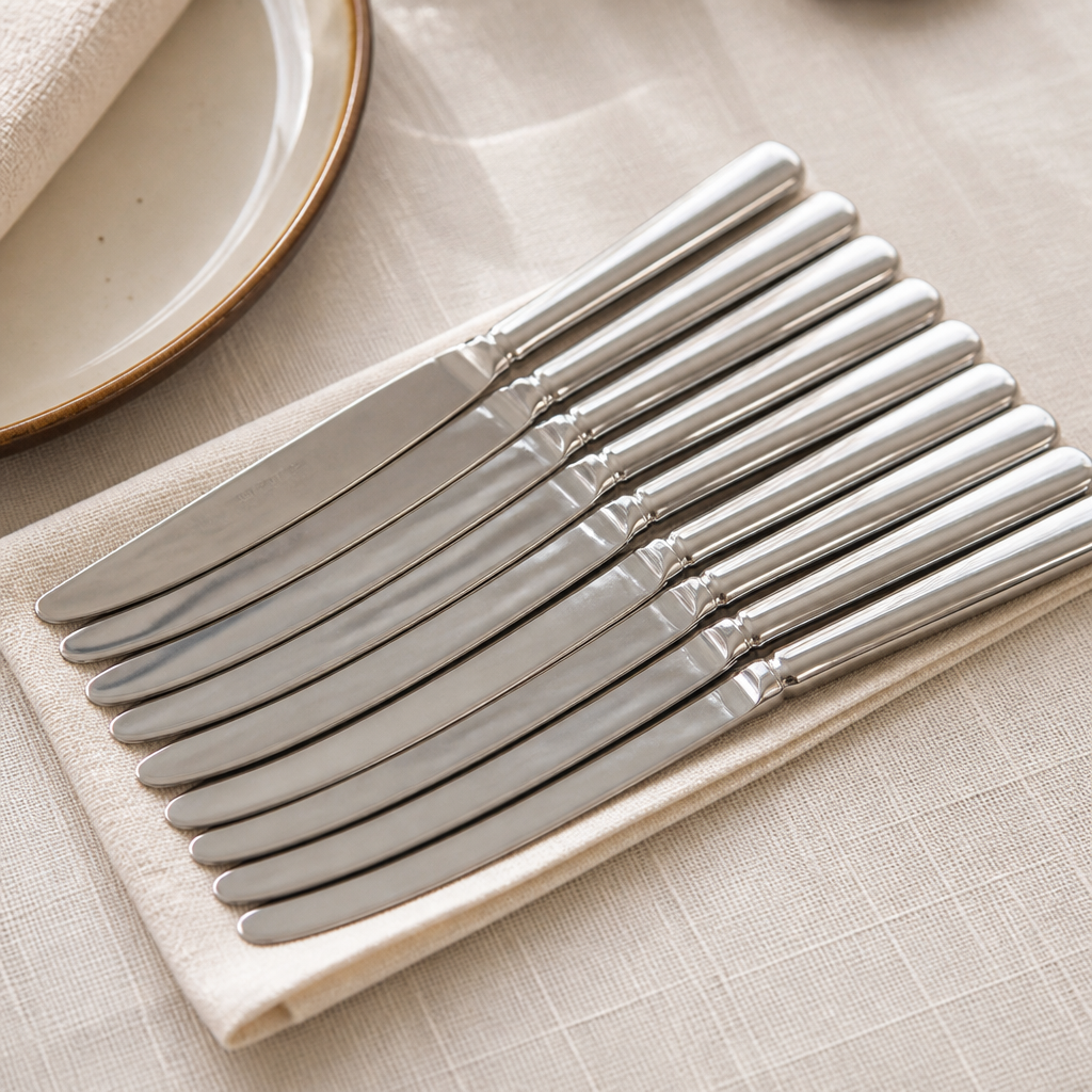 Commercial Dessert Knives 205mm high polish finish 12 pack