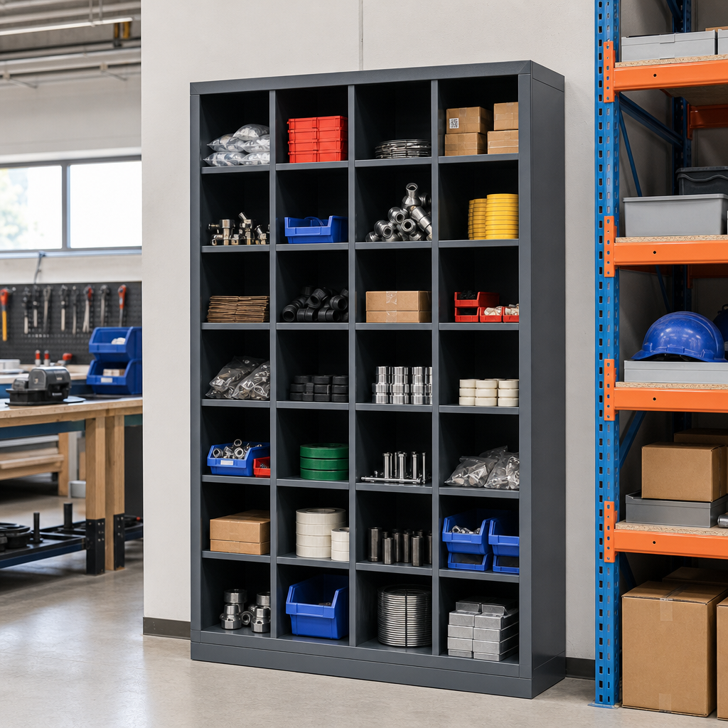 28 Compartment Metal Storage Cupboard 2000x1050mm