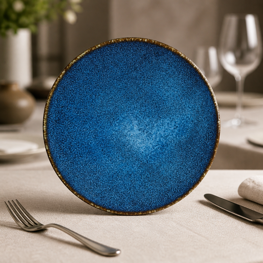 Commercial Wabi Sabi Coupe Plates Indigo 152mm 12 Pack