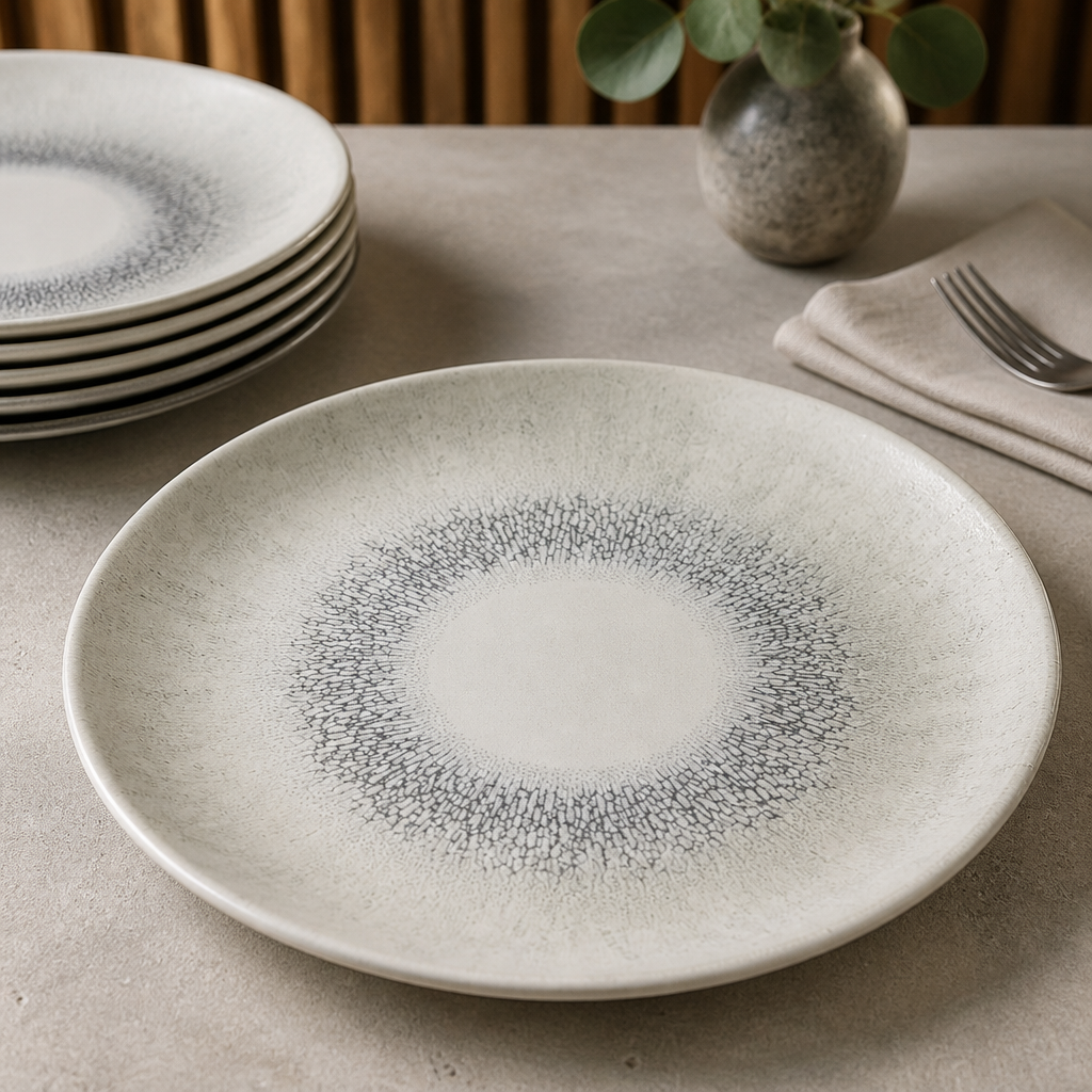 Commercial Coupe Plates 288mm Grey Super Vitrified Ceramic 12 Pack