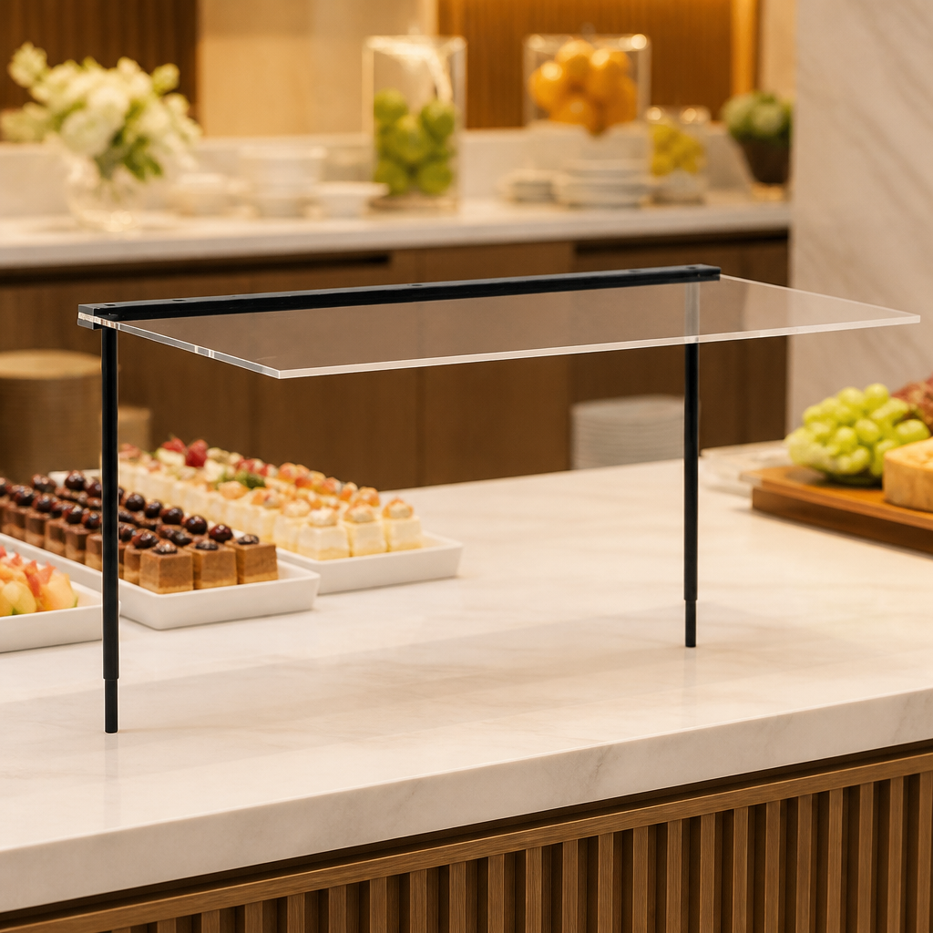 Commercial Sneeze Guard 605x365x335mm for food stations