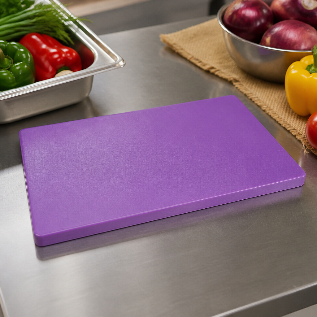 Commercial Purple Chopping Board 450x300mm for food safety