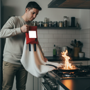 Premium Fire Blanket 1.2m x 1.2m - High-Performance Cooking Oil Fire Extinguisher with 3-Ply Material