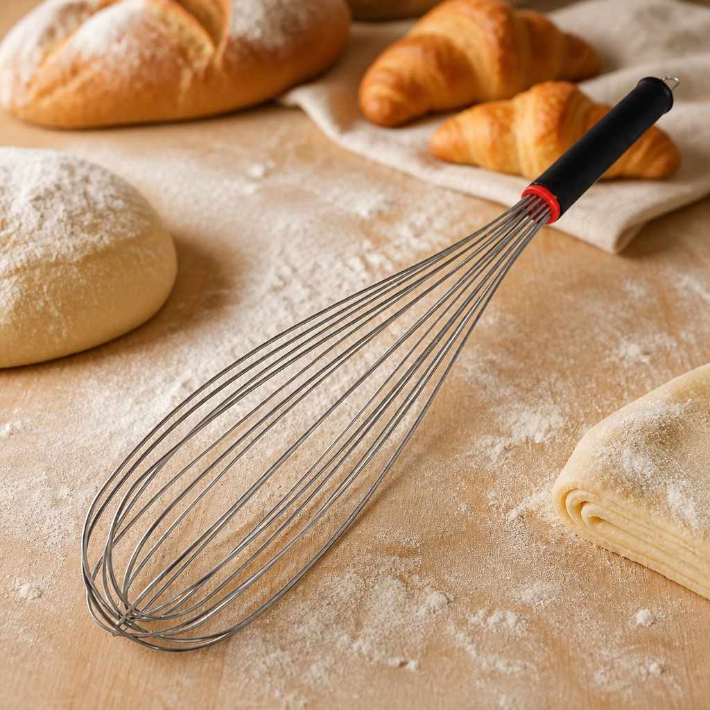 Commercial 450mm stainless steel 16 wire whisk for mixing